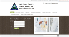 Desktop Screenshot of hartmanfamilychiro.com