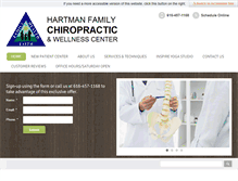 Tablet Screenshot of hartmanfamilychiro.com